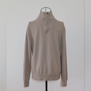 Banana Republic Men's 100% Merino Wool Half- Zip Sweater Size M